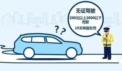 无证驾驶怎么处罚 拘留15日(处200元以上2000元以下罚款)