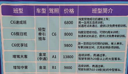 C6是什么车型驾照,C6驾照可以开什么车型