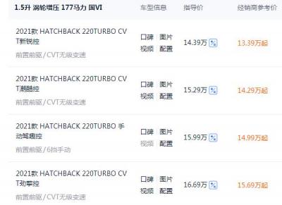 2021思域1.5t多少钱 全款15.28万元起（动力性能强劲）